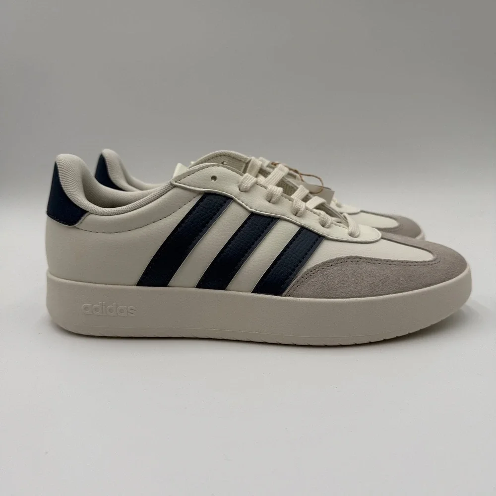 Adidas Men's Size 10 Barreda Shoes Sneakers Off White Preloved Ink Gray JR1318